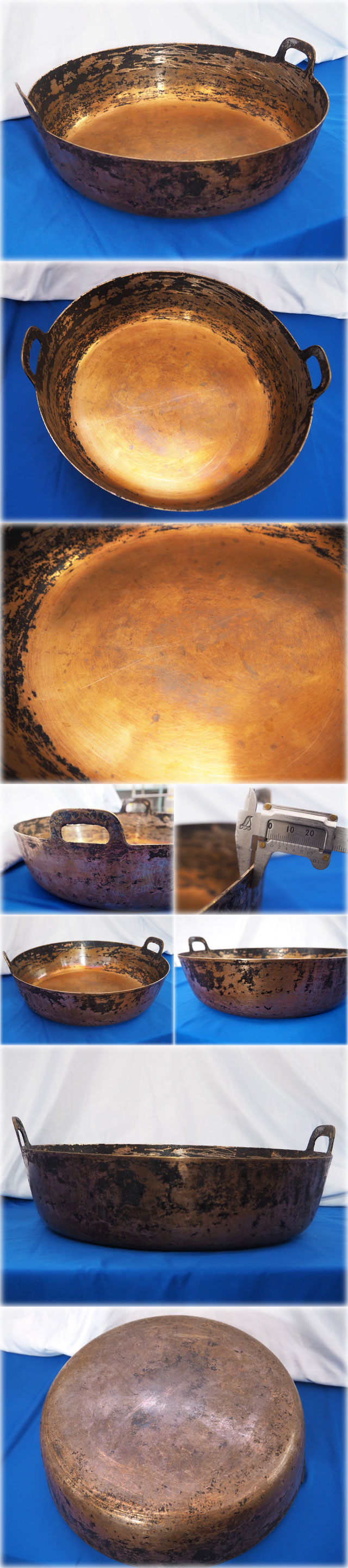 【最新作セール】銅 揚鍋 45cm 板厚2.4mm プロ用 業務用 調理小物 天ぷら鍋 鍋
